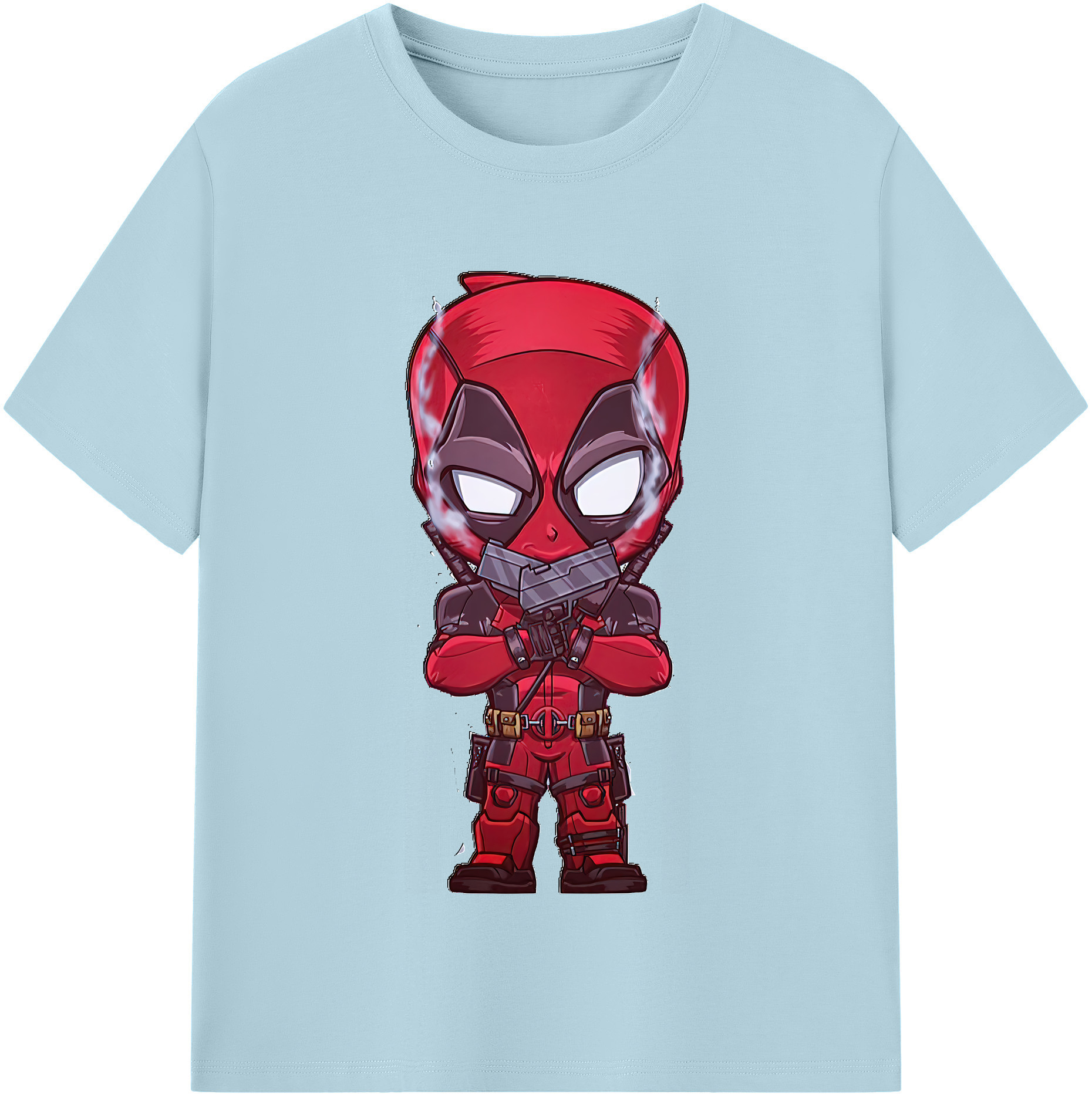 （画像用） Deadpool デッドプール 綿100％半袖Tシャツ（フロントプリント）